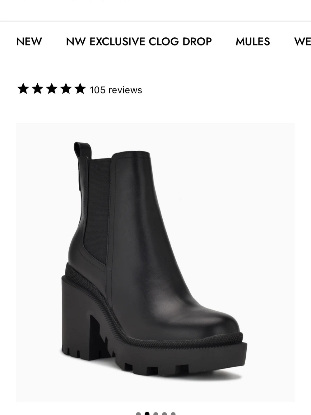 Nine West Forme Chelsea Lug Sole Booties